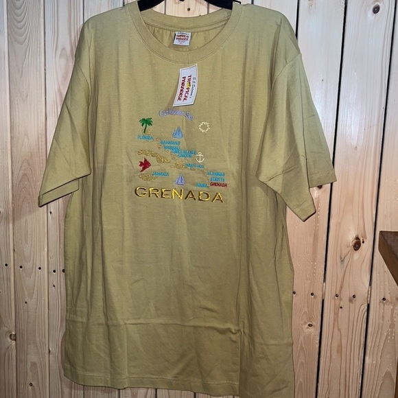 S. J. Sajnani Tops - S.J. Sajnani’s Tropical Paradise Grenada T-Shirt XL NWT